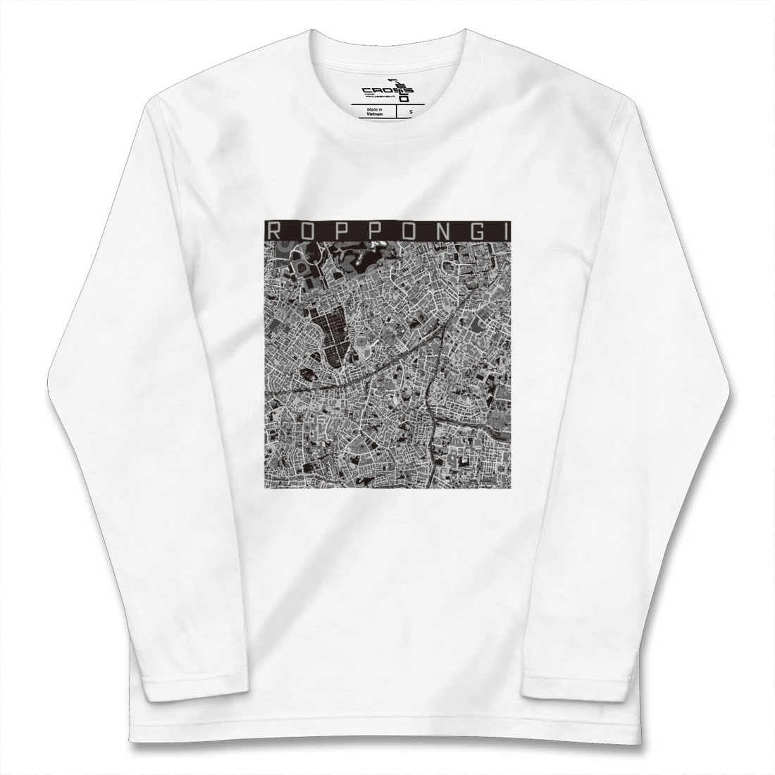 【六本木(東京都)】地図柄ロングスリーブTシャツ