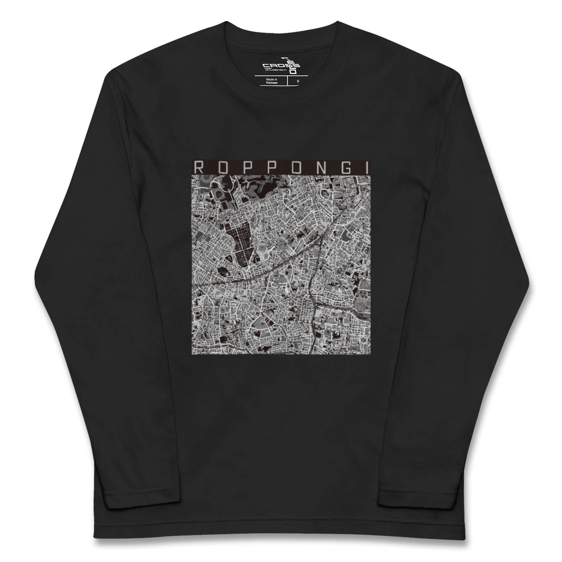 【六本木(東京都)】地図柄ロングスリーブTシャツ