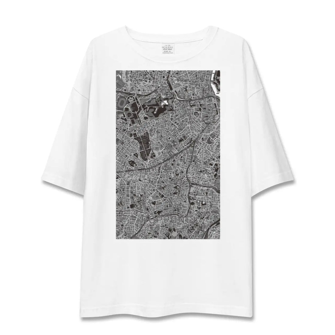 【六本木(東京都)】地図柄ビッグシルエットTシャツ