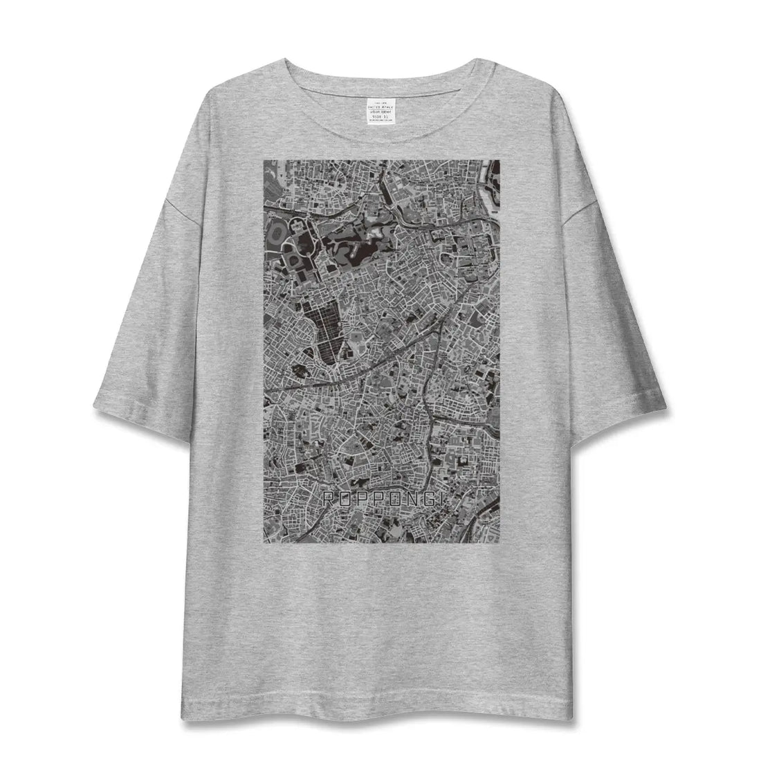 【六本木（東京都）】地図柄ビッグシルエットTシャツ