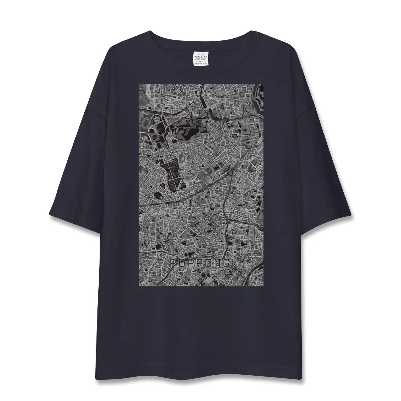 【六本木（東京都）】地図柄ビッグシルエットTシャツ