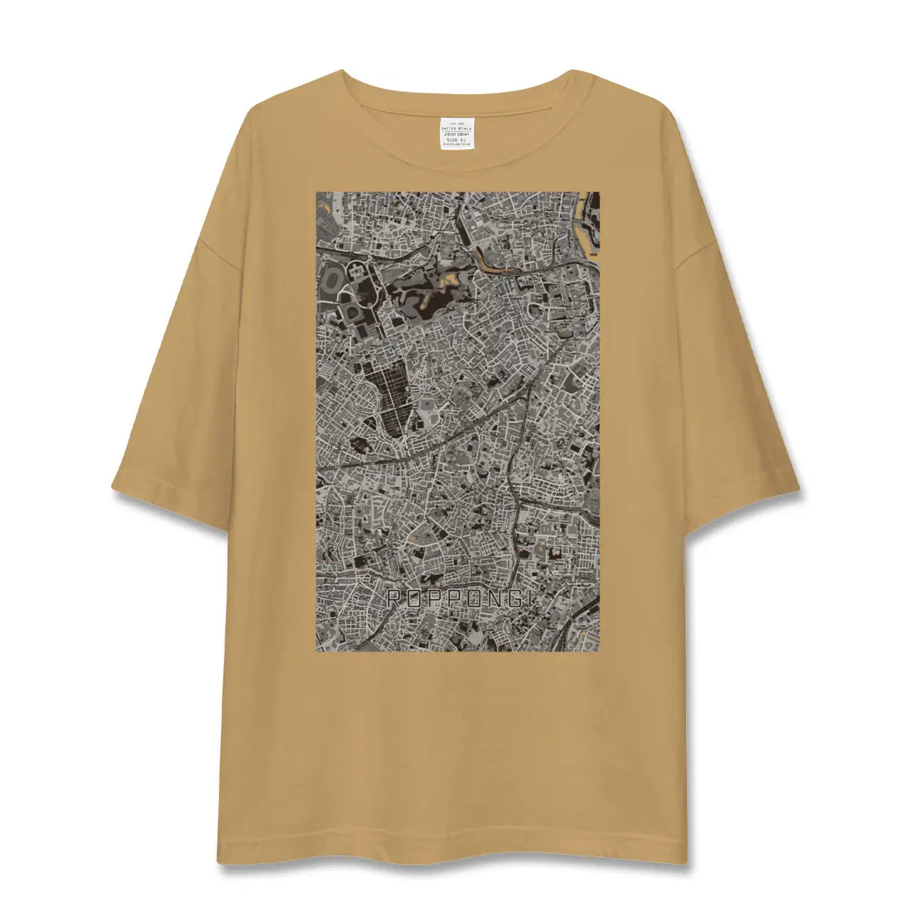 【六本木（東京都）】地図柄ビッグシルエットTシャツ