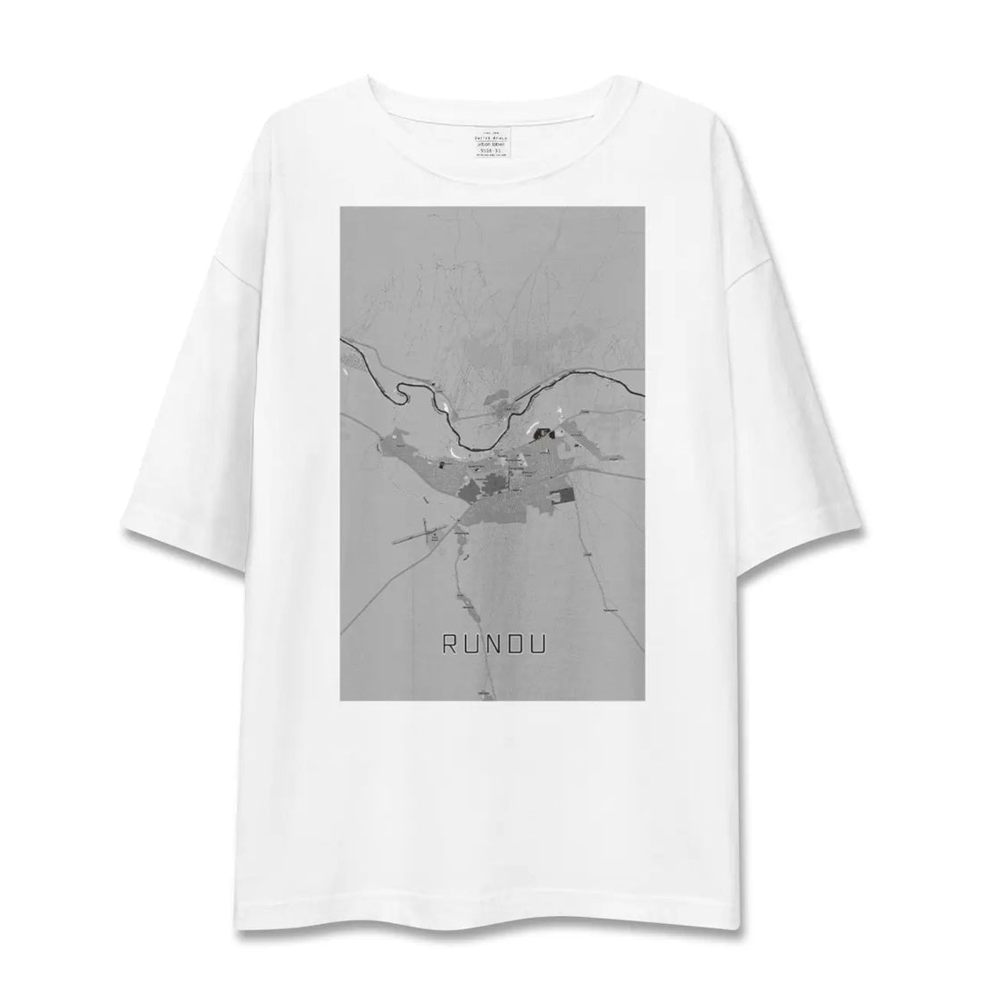 【ルンドゥ(ナミビア)】地図柄ビッグシルエットTシャツ
