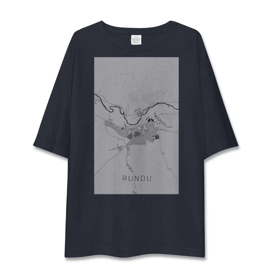 【ルンドゥ（ナミビア）】地図柄ビッグシルエットTシャツ