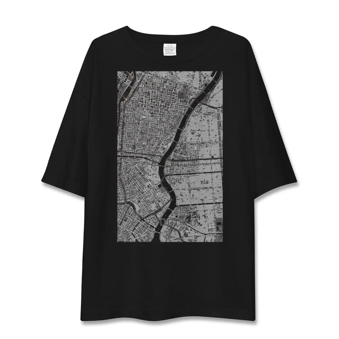 【両国(東京都)】地図柄ビッグシルエットTシャツ