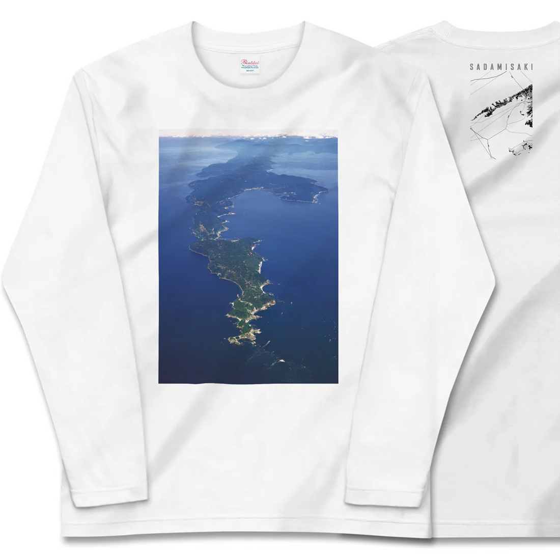 【佐田岬(愛媛県)】Map World ロングスリーブTシャツ