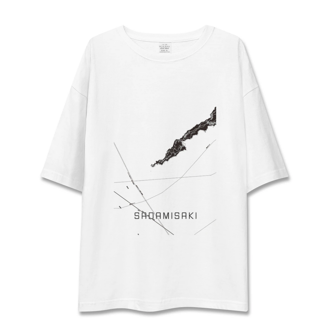 【佐田岬(愛媛県)】地図柄ビッグシルエットTシャツ