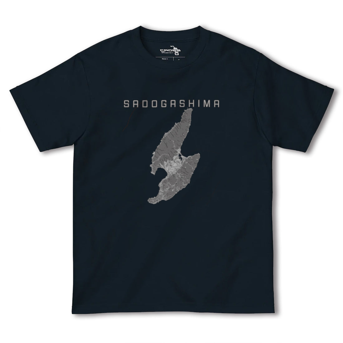 【佐渡島(新潟県)】地図柄ヘビーウェイトTシャツ