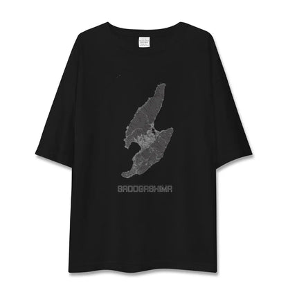 【佐渡島（新潟県）】地図柄ビッグシルエットTシャツ