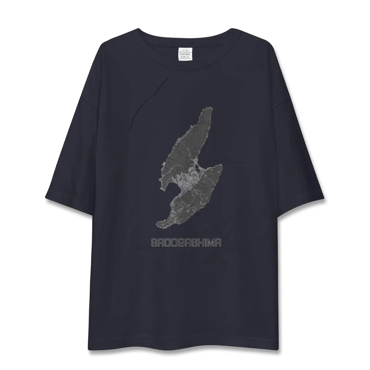 【佐渡島（新潟県）】地図柄ビッグシルエットTシャツ