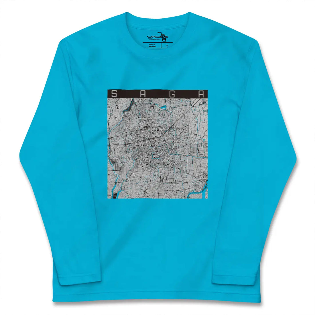 【佐賀(佐賀県)】地図柄ロングスリーブTシャツ