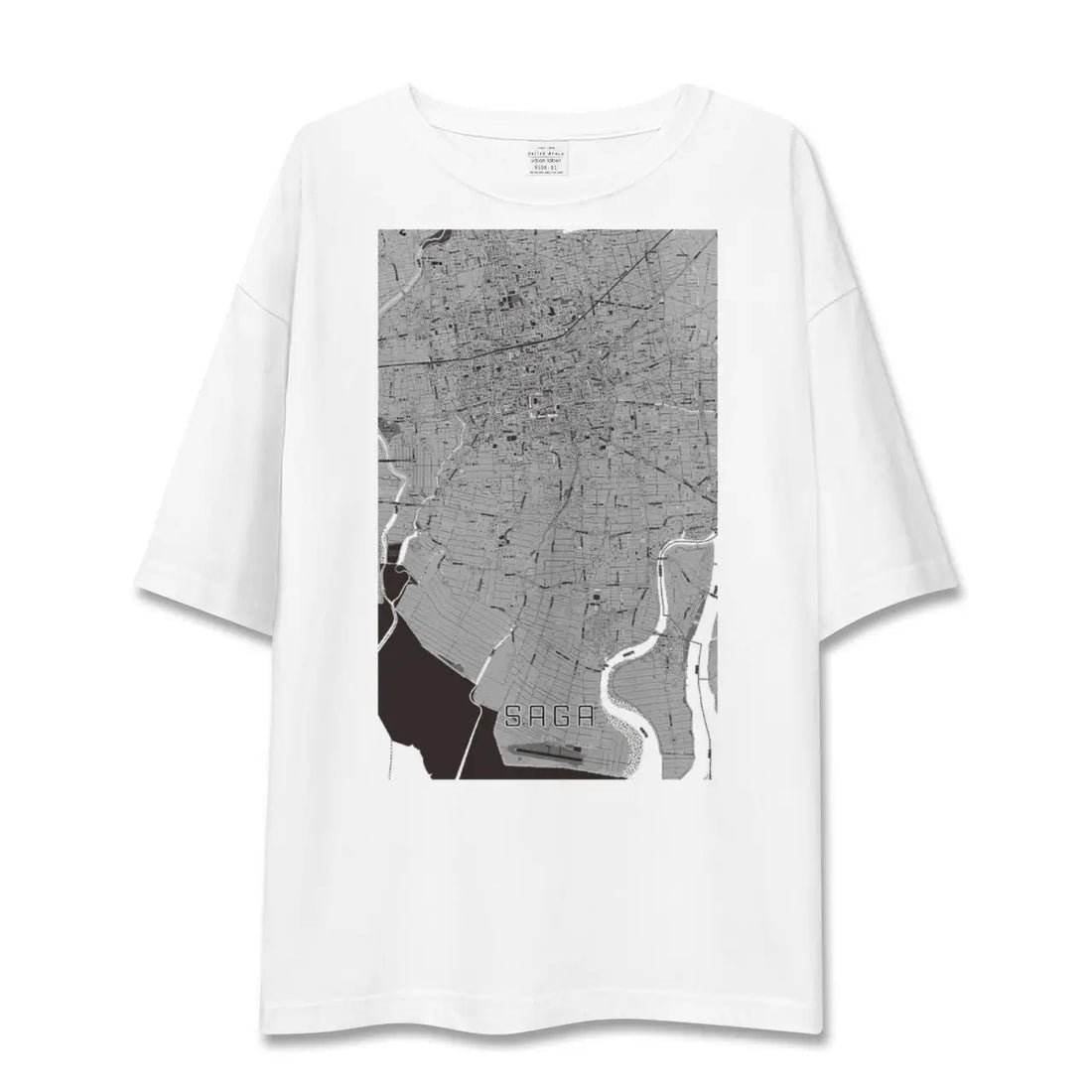 【佐賀(佐賀県)】地図柄ビッグシルエットTシャツ