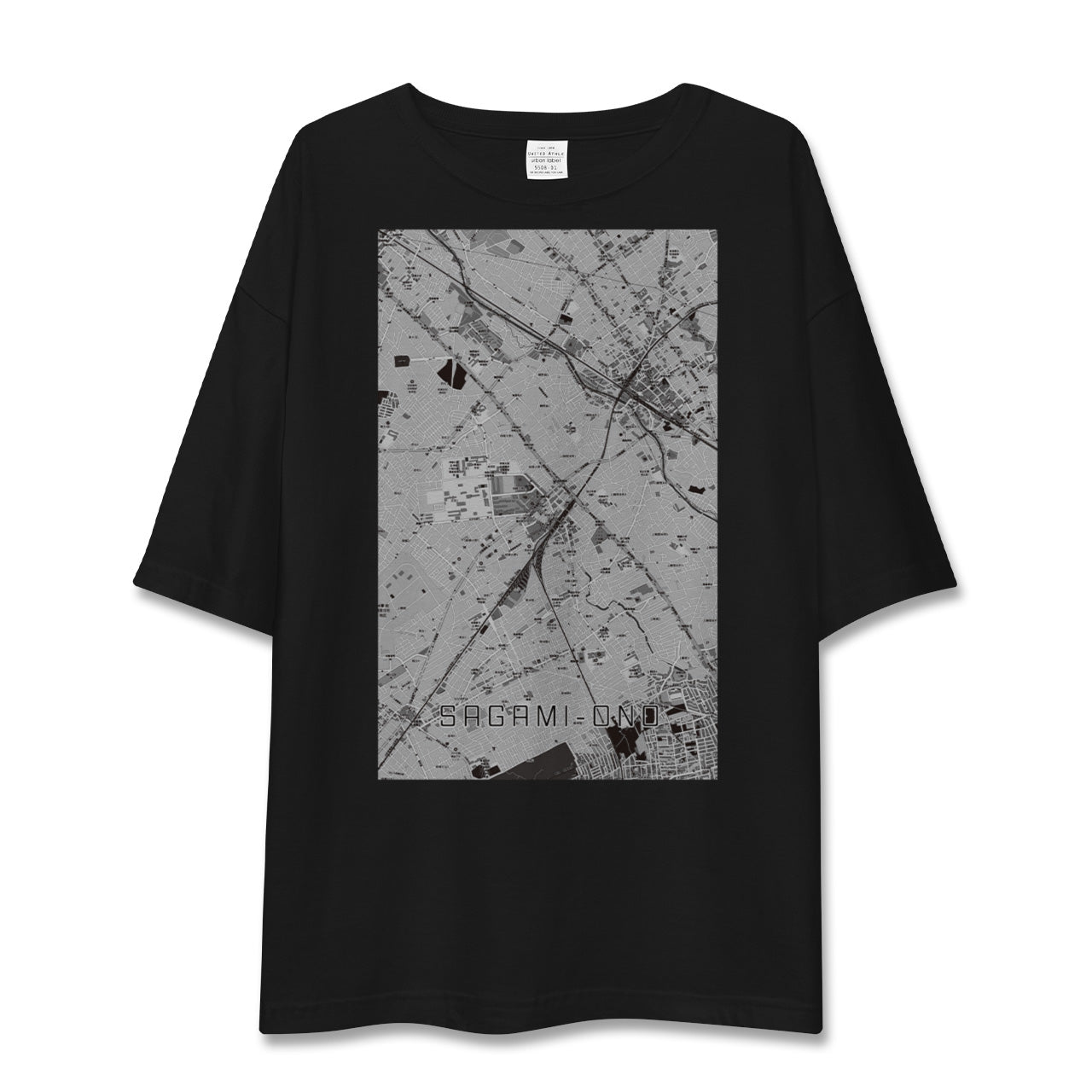 【相模大野（神奈川県）】地図柄ビッグシルエットTシャツ