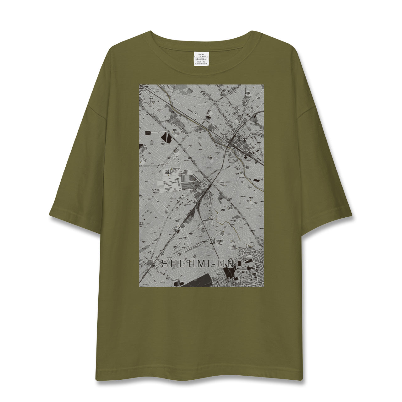 【相模大野（神奈川県）】地図柄ビッグシルエットTシャツ
