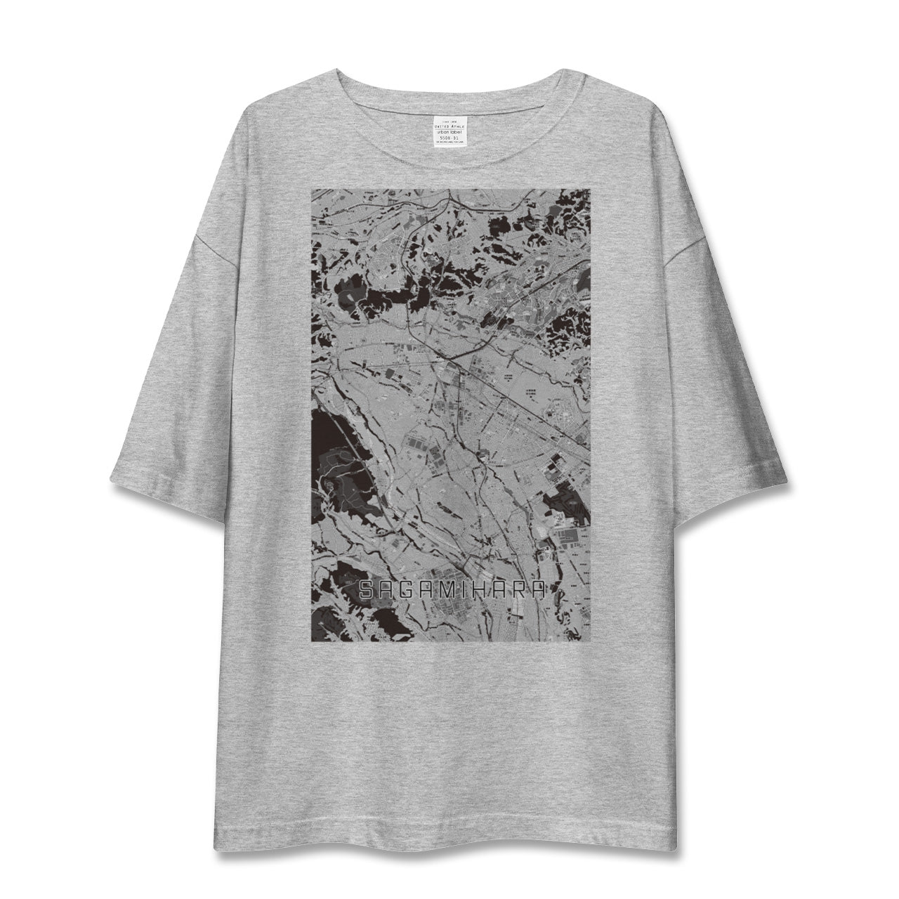 【相模原（神奈川県）】地図柄ビッグシルエットTシャツ