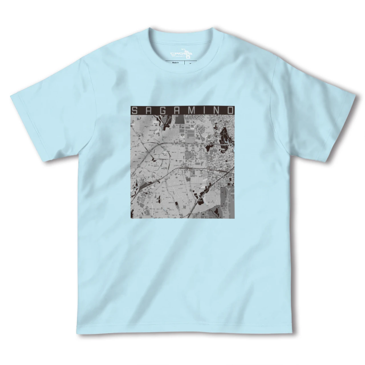 【さがみ野（神奈川県）】地図柄ヘビーウェイトTシャツ