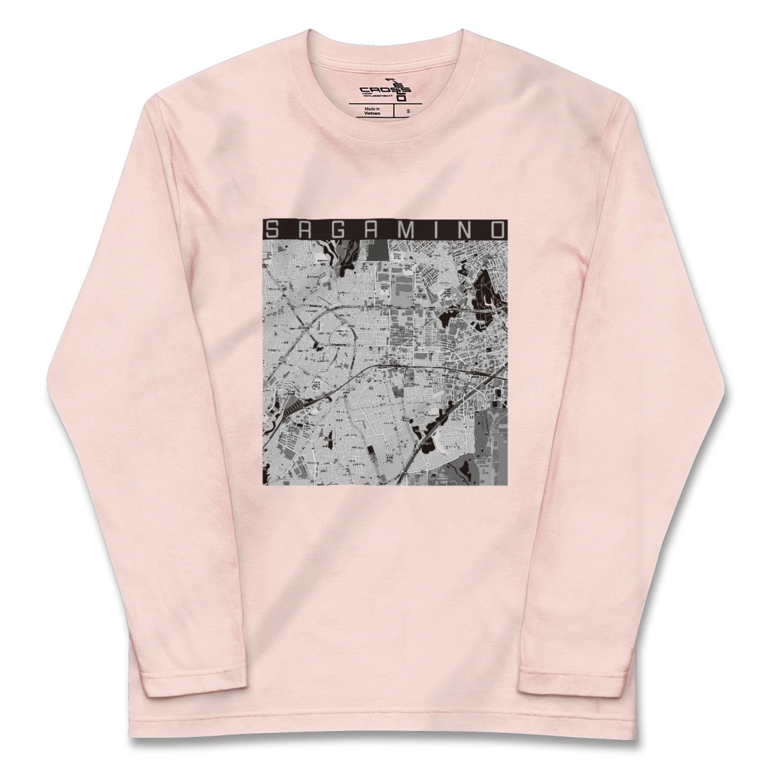 【さがみ野(神奈川県)】地図柄ロングスリーブTシャツ