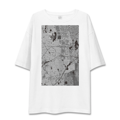 【さがみ野（神奈川県）】地図柄ビッグシルエットTシャツ