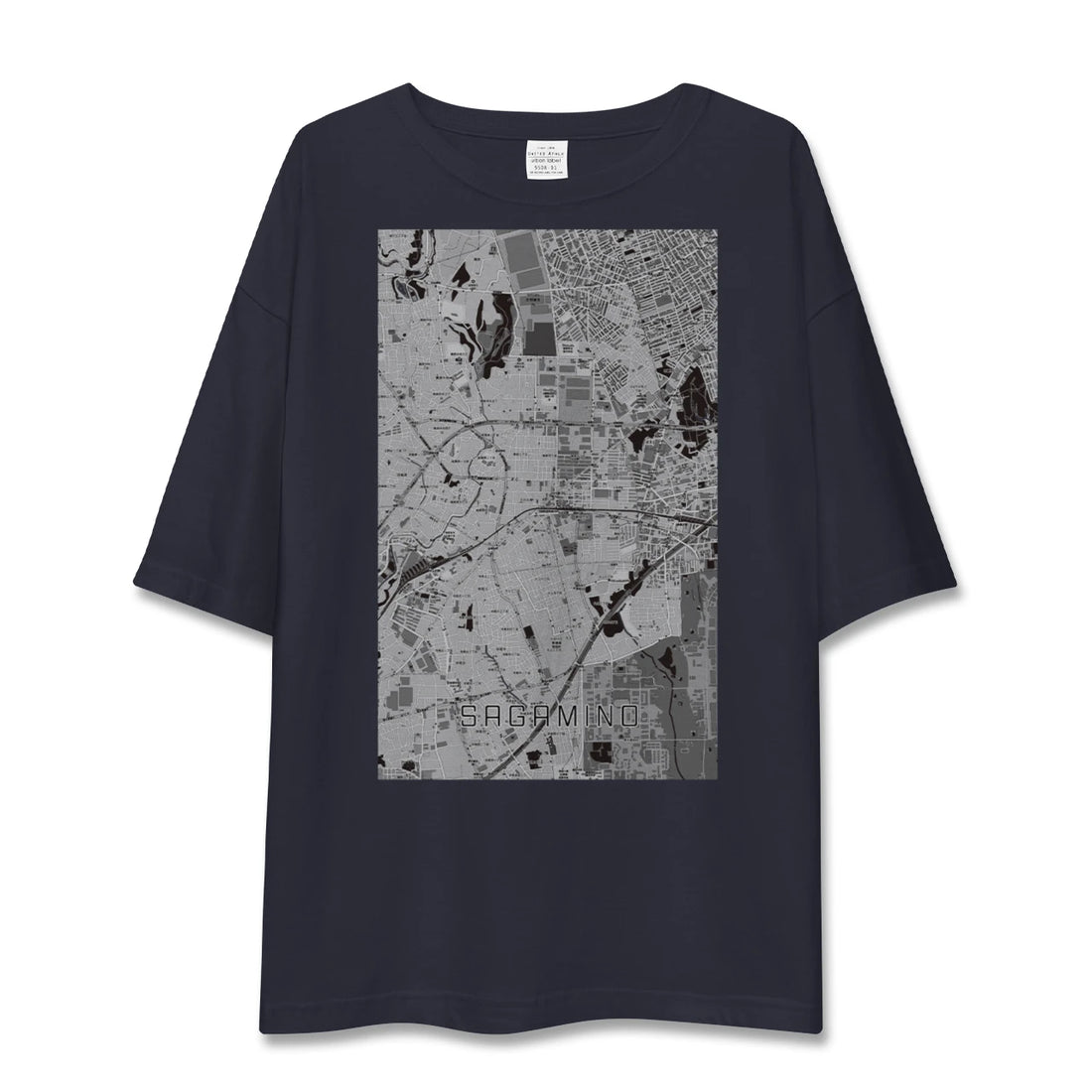 【さがみ野(神奈川県)】地図柄ビッグシルエットTシャツ