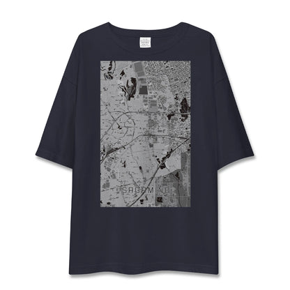 【さがみ野（神奈川県）】地図柄ビッグシルエットTシャツ