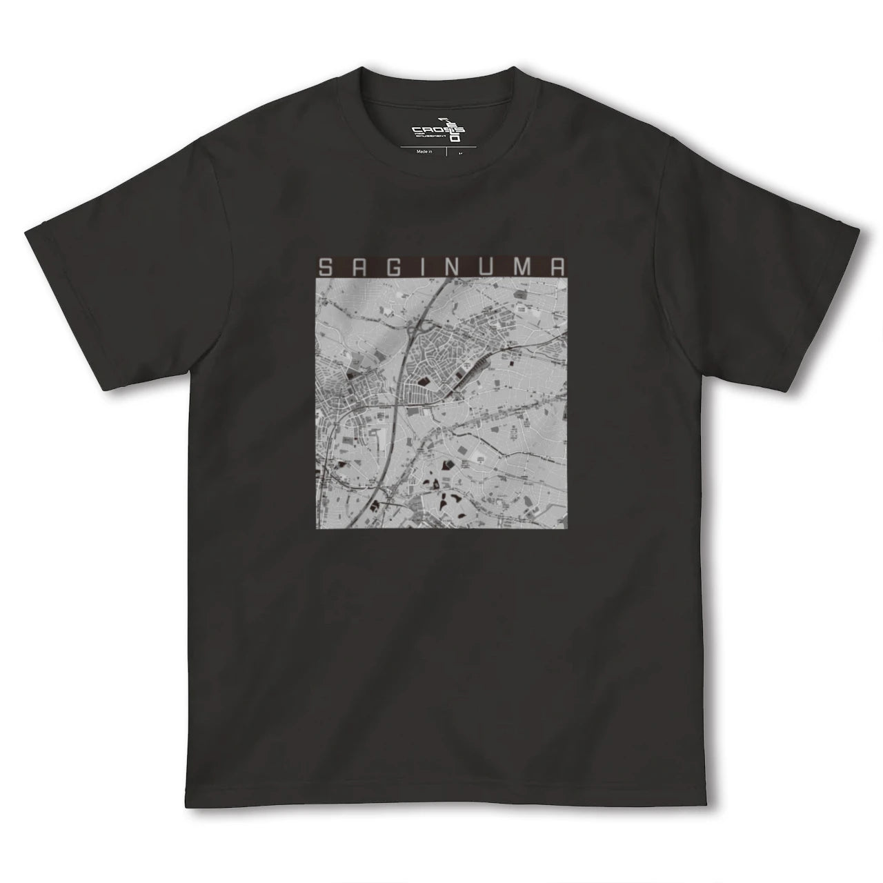 【鷺沼（神奈川県）】地図柄ヘビーウェイトTシャツ