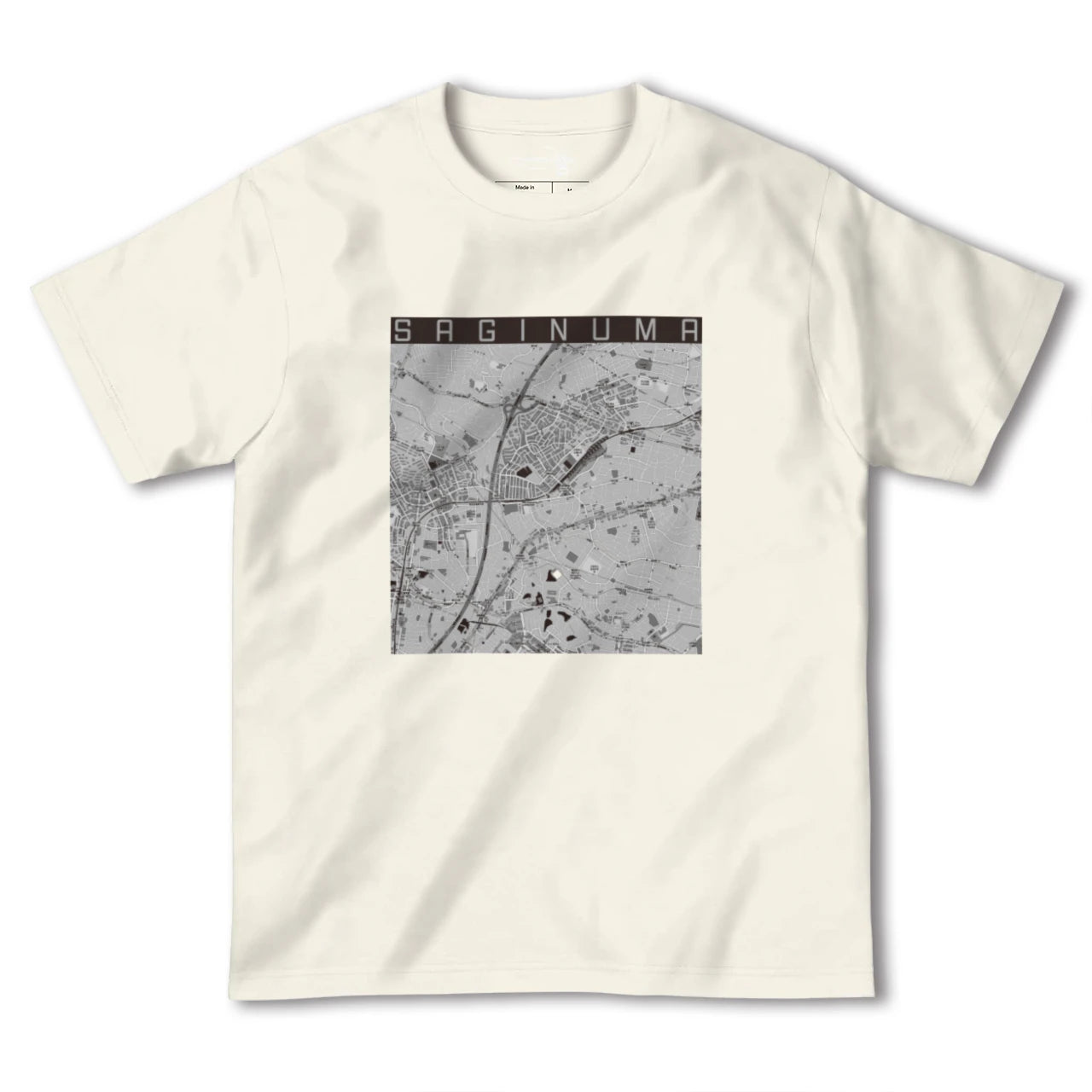 【鷺沼（神奈川県）】地図柄ヘビーウェイトTシャツ