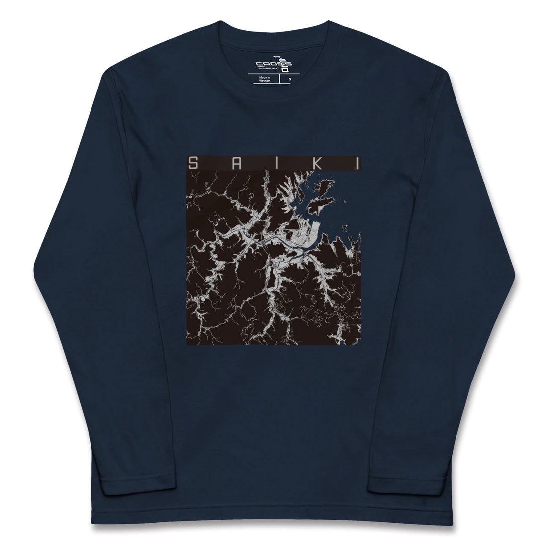 【佐伯(大分県)】地図柄ロングスリーブTシャツ