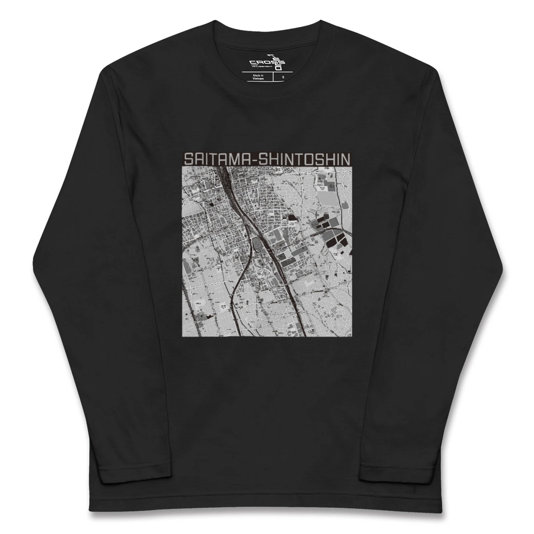 【さいたま新都心(埼玉県)】地図柄ロングスリーブTシャツ