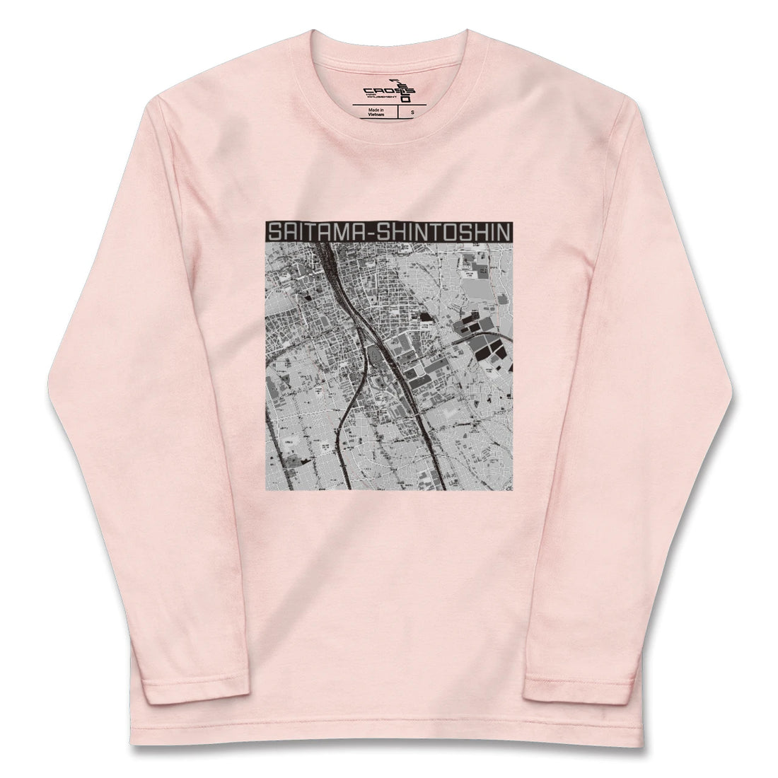 【さいたま新都心(埼玉県)】地図柄ロングスリーブTシャツ