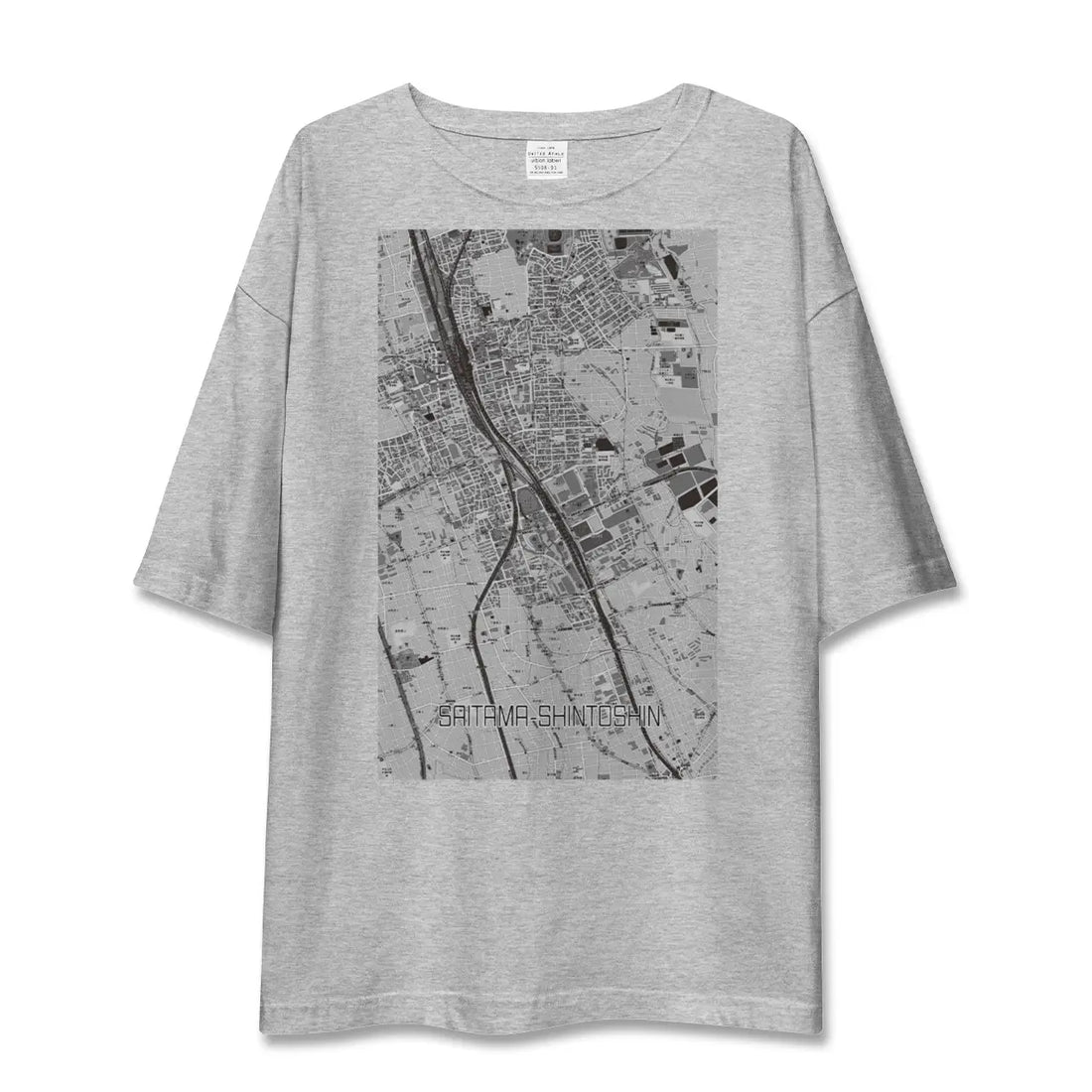 【さいたま新都心（埼玉県）】地図柄ビッグシルエットTシャツ