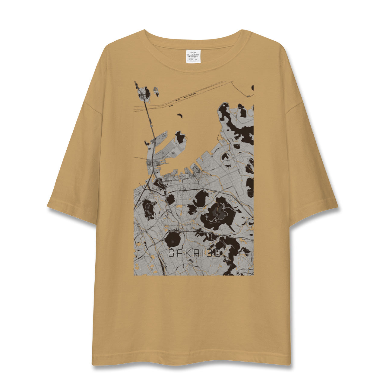 【坂出（香川県）】地図柄ビッグシルエットTシャツ