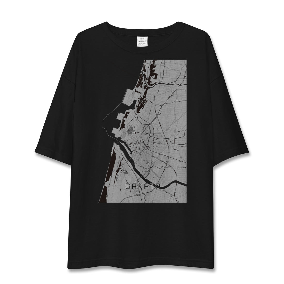 【酒田（山形県）】地図柄ビッグシルエットTシャツ