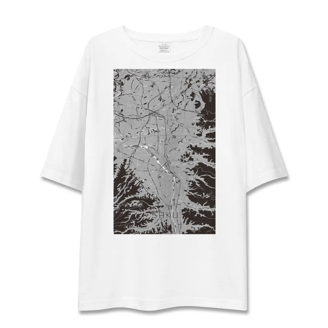 【佐久(長野県)】地図柄ビッグシルエットTシャツ