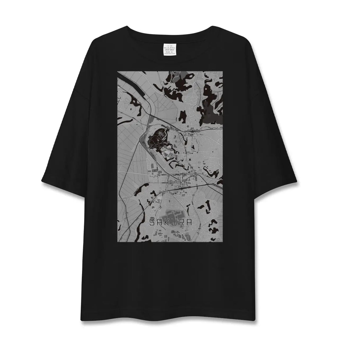 【佐倉(千葉県)】地図柄ビッグシルエットTシャツ