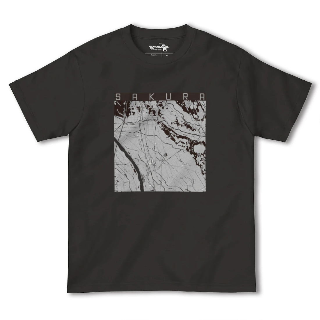 【さくら(栃木県)】地図柄ヘビーウェイトTシャツ