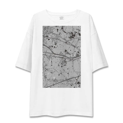 【桜上水（東京都）】地図柄ビッグシルエットTシャツ
