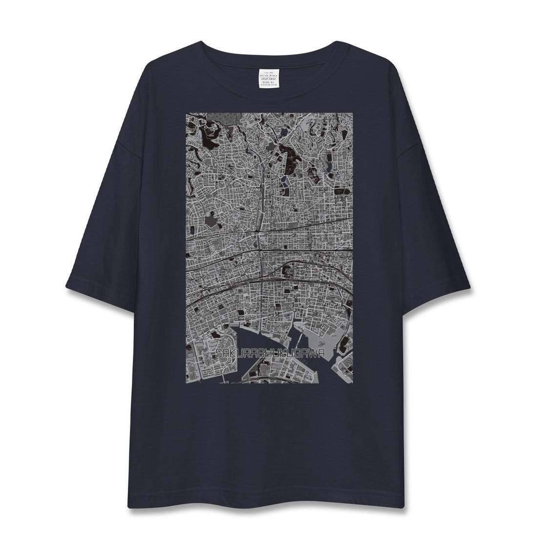 【さくら夙川（兵庫県）】地図柄ビッグシルエットTシャツ