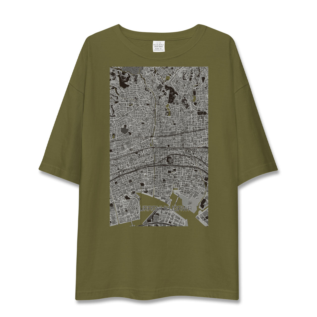 【さくら夙川（兵庫県）】地図柄ビッグシルエットTシャツ