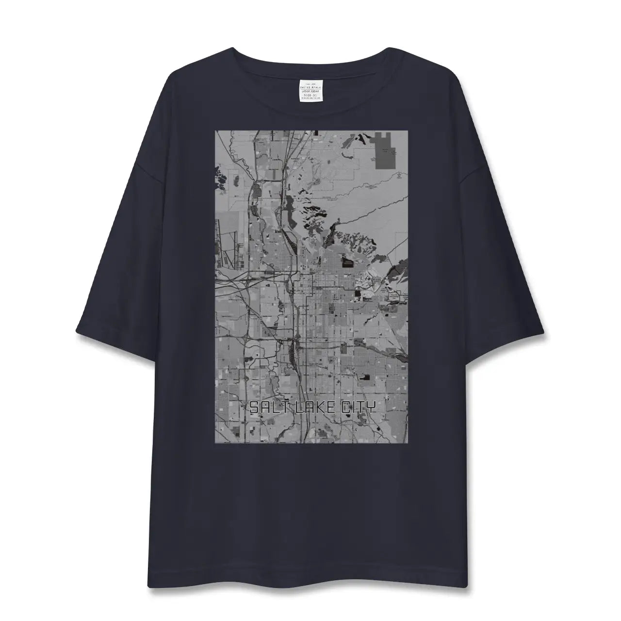 【ソルトレイクシティ（アメリカ）】地図柄ビッグシルエットTシャツ