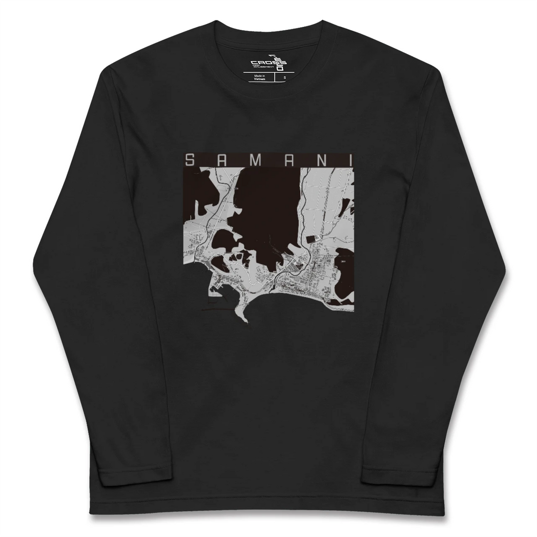 【様似(北海道)】地図柄ロングスリーブTシャツ