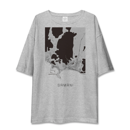 【様似（北海道）】地図柄ビッグシルエットTシャツ