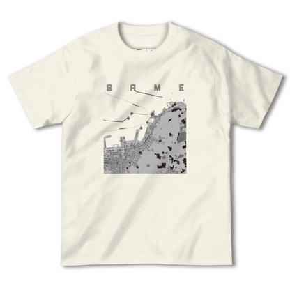 【鮫（青森県）】地図柄ヘビーウェイトTシャツ