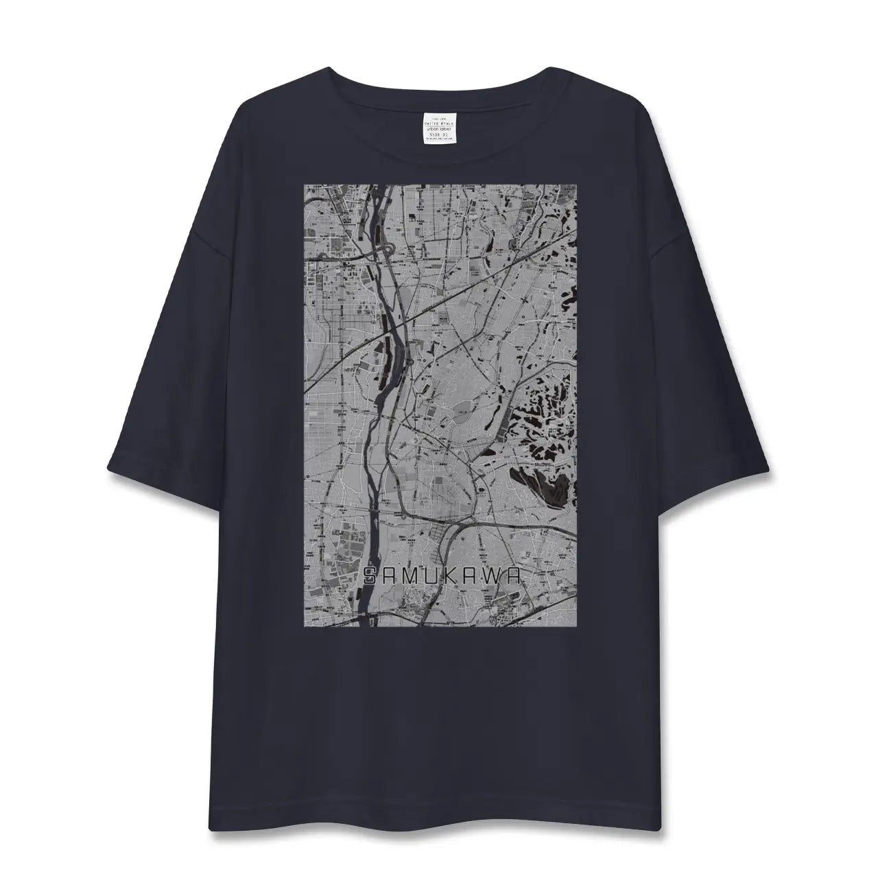 【寒川（神奈川県）】地図柄ビッグシルエットTシャツ