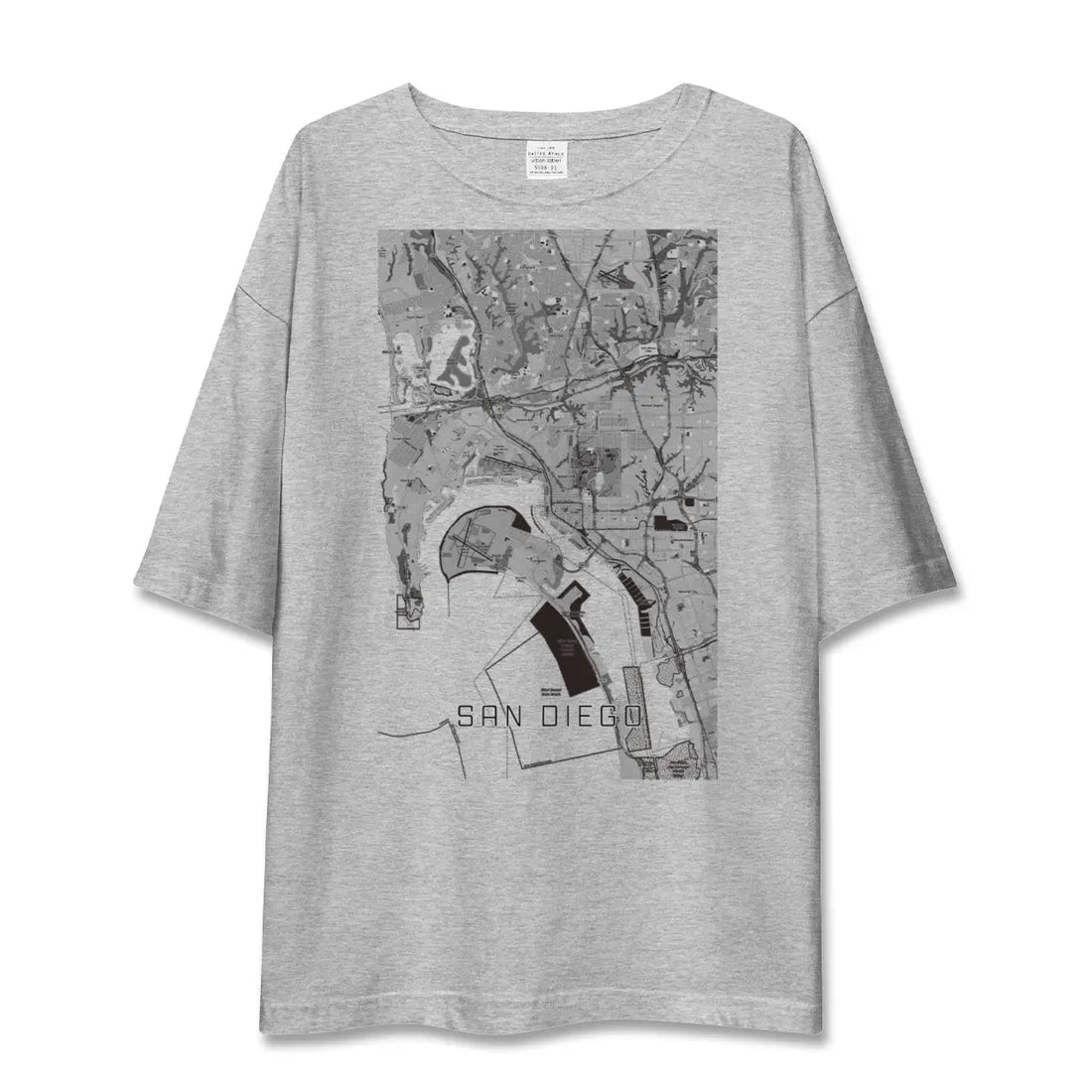 【サンディエゴ（アメリカ）】地図柄ビッグシルエットTシャツ