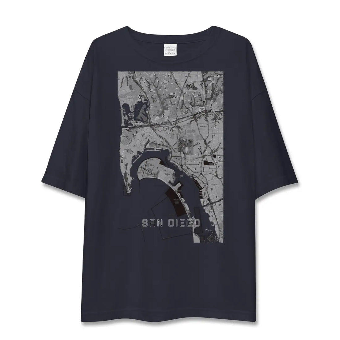 【サンディエゴ(アメリカ)】地図柄ビッグシルエットTシャツ