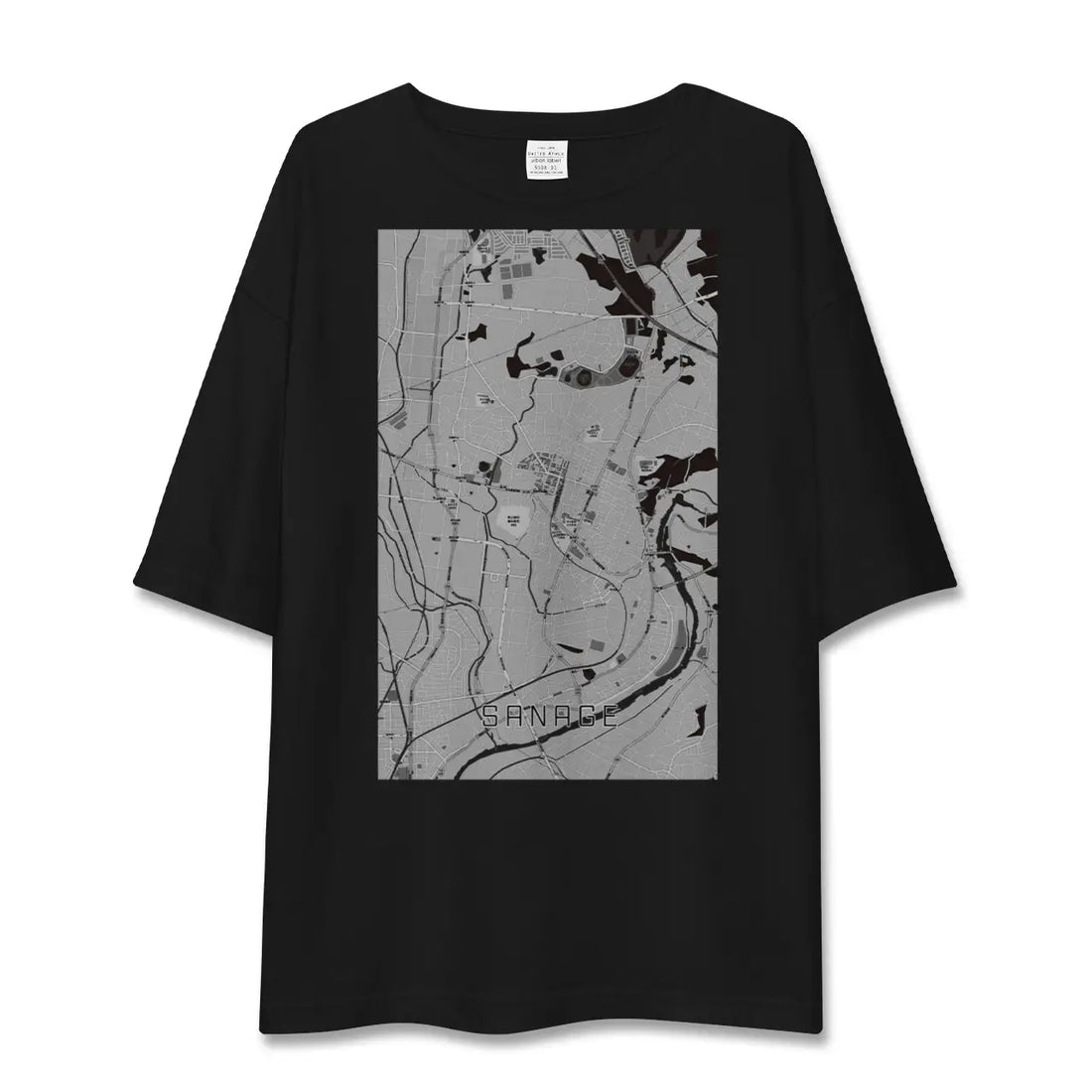 【猿投(愛知県)】地図柄ビッグシルエットTシャツ