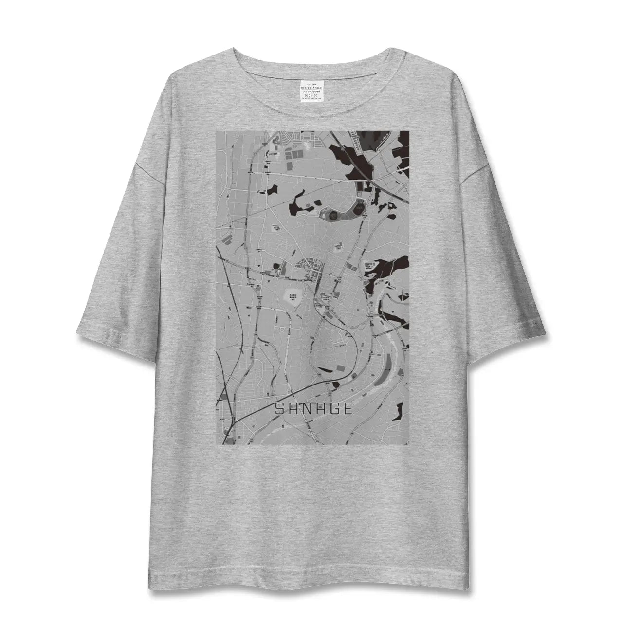 【猿投（愛知県）】地図柄ビッグシルエットTシャツ