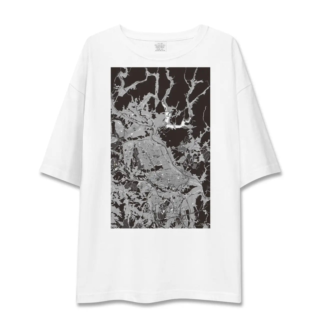 【三田(兵庫県)】地図柄ビッグシルエットTシャツ
