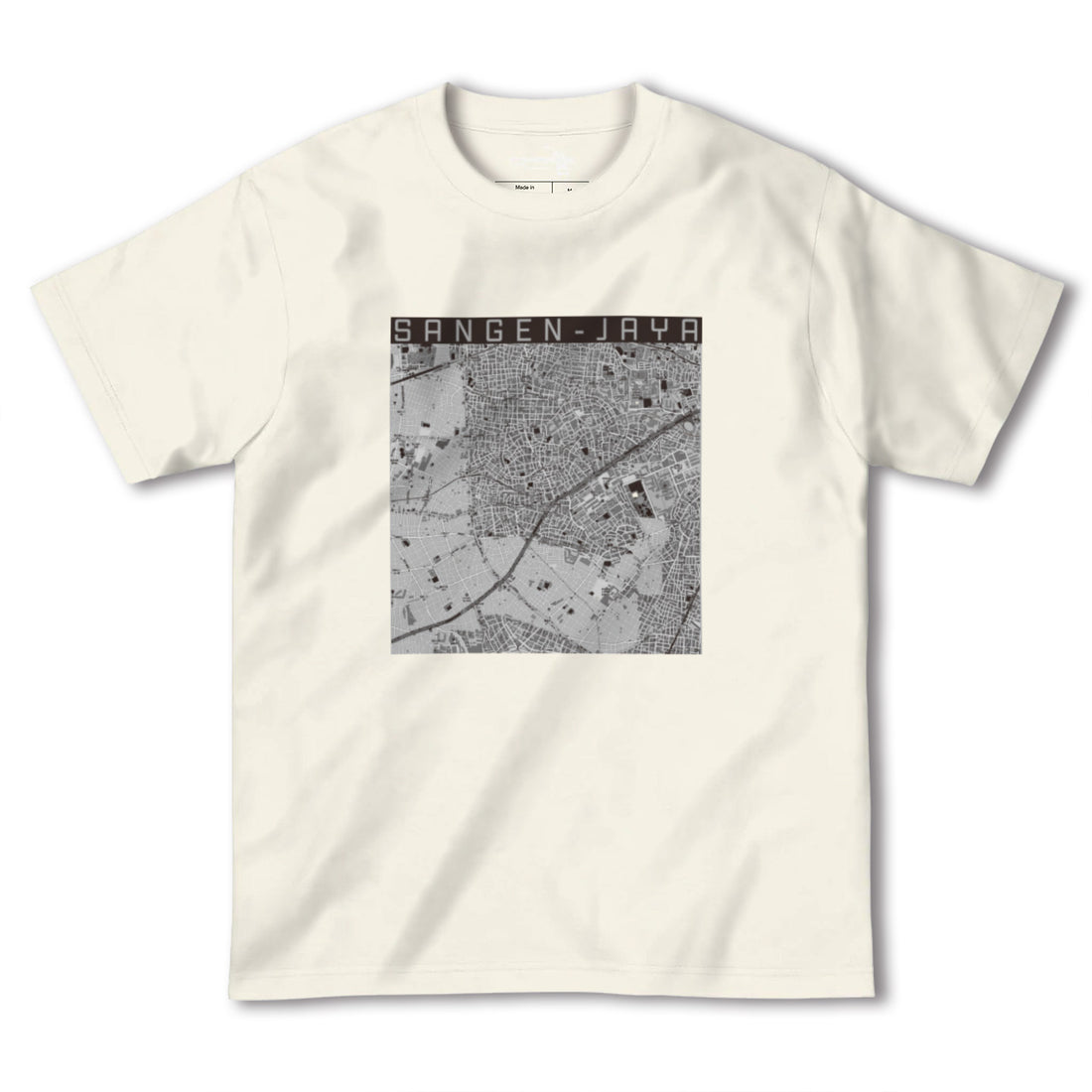 【三軒茶屋(東京都)】地図柄ヘビーウェイトTシャツ
