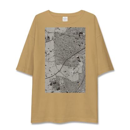 【三軒茶屋（東京都）】地図柄ビッグシルエットTシャツ